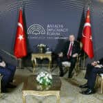 Cumhurbaşkanı Erdoğan, AGİT Genel Sekreteri Sinirlioğlu ile Antalya'da bir araya geldi