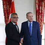 Cumhurbaşkanı Erdoğan ve KKTC Cumhurbaşkanı Erhürman Dolmabahçe'de Buluştu