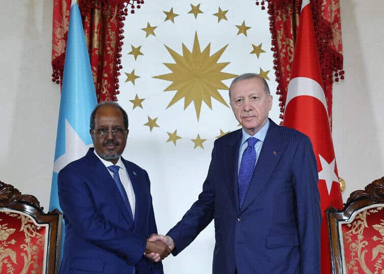 Cumhurbaşkanı Erdoğan ve Somali Lideri Mahmud Dolmabahçe’de Görüştü