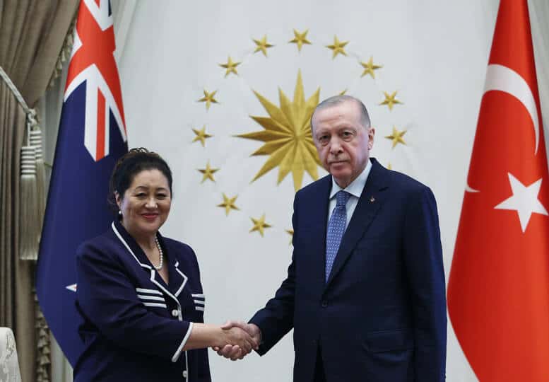 Cumhurbaşkanı Erdoğan, Yeni Zelanda Genel Valisi Kiro’yu Beştepe’de Ağırladı