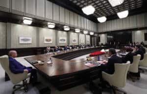 Cumhurbaşkanlığı Kabinesi Beştepe'de Erdoğan başkanlığında bir araya geldi