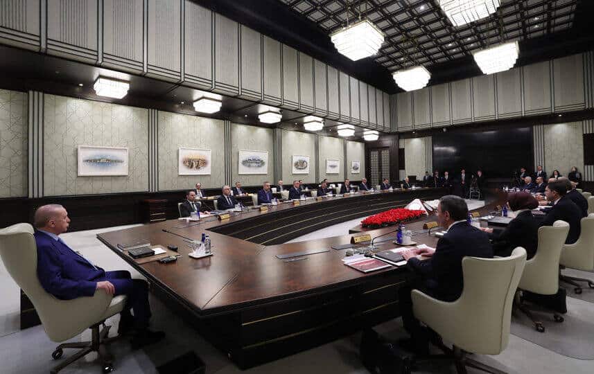 Cumhurbaşkanlığı Kabinesi Beştepe'de Erdoğan başkanlığında bir araya geldi