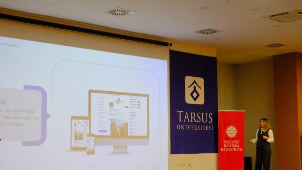 Tarsus Üniversitesi’nde resmi yazışma ve kurumsal sosyal medya eğitimi düzenlendi